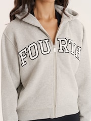 4th & Reckless Fourth Branded Zip Hoodie- Sienna - صورة 4 من 4