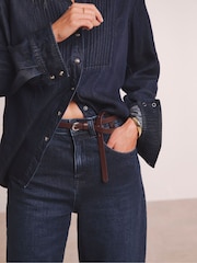 JD Williams Blue Anthology By JD Williams Premium Barrel Leg Jeans - Image 3 of 5