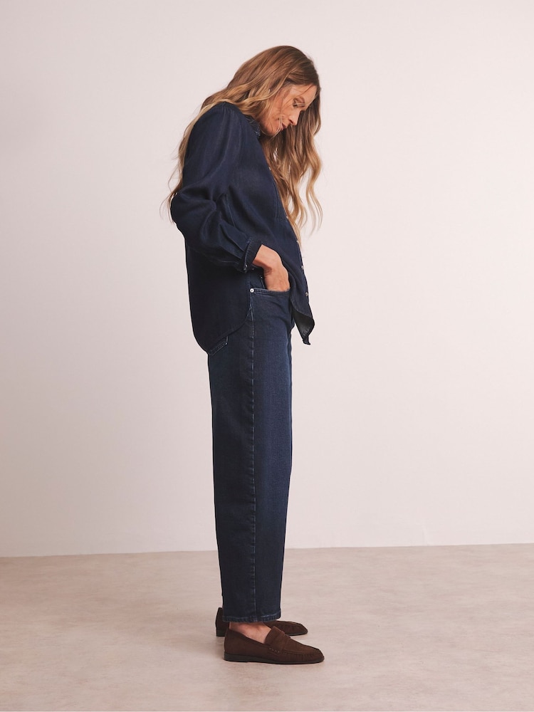 JD Williams Blue Anthology By JD Williams Premium Barrel Leg Jeans - Image 5 of 5 JD Williams Blue Anthology By JD Williams Premium Barrel Leg Jeans - Image 5 of 5