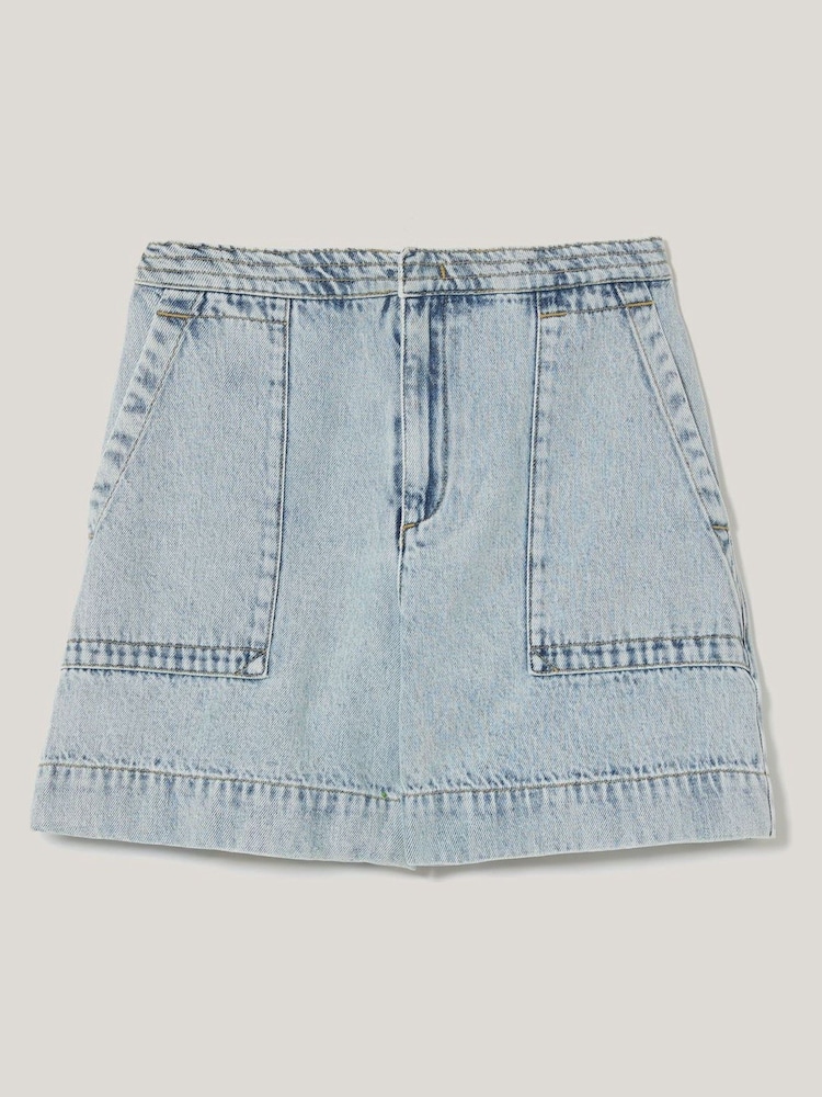 Jigsaw Blue Denim Patch Pocket Shorts - Image 1 of 1