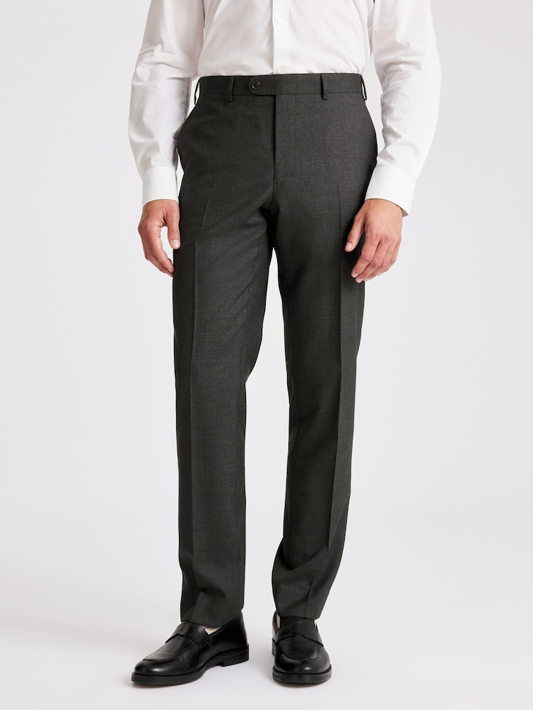 MOSS Tailored Fit Charcoal Grey Italian Trousers - Image 1 of 3 MOSS Tailored Fit Charcoal Grey Italian Trousers - Image 1 of 3