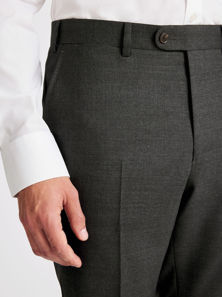 MOSS Tailored Fit Charcoal Grey Italian Trousers - Image 3 of 3 MOSS Tailored Fit Charcoal Grey Italian Trousers - Image 3 of 3