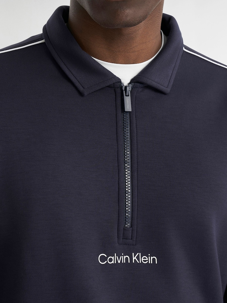 Calvin Klein Golf Navy Rossmore Collared Half Zip - Image 2 of 10