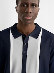 Calvin Klein Golf Blue Monard Knitted Polo Shirt - Image 4 of 8