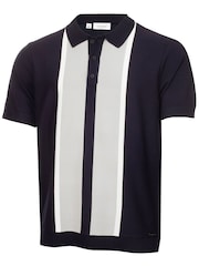 Calvin Klein Golf Blue Monard Knitted Polo Shirt - Image 5 of 8