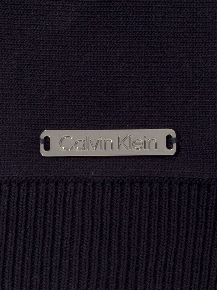 Calvin Klein Golf Blue Monard Knitted Polo Shirt - Image 8 of 8