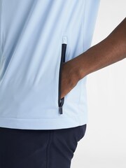 Calvin Klein Golf Blue Deerpark Lightweight Gilet - Image 3 of 12