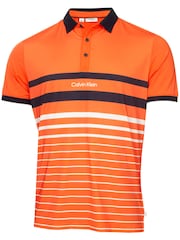 Calvin Klein Golf Orange Newberry Polo Shirt - Image 5 of 8