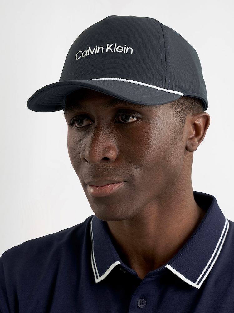 Calvin Klein Golf Blue Longstown Baseball Cap - Image 1 of 8 Calvin Klein Golf Blue Longstown Baseball Cap - Image 1 of 8