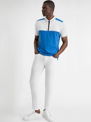 Calvin Klein Golf Blue Springhill Colourblock Polo Shirt - Image 3 of 8