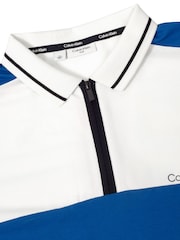 Calvin Klein Golf Blue Springhill Colourblock Polo Shirt - Image 8 of 8
