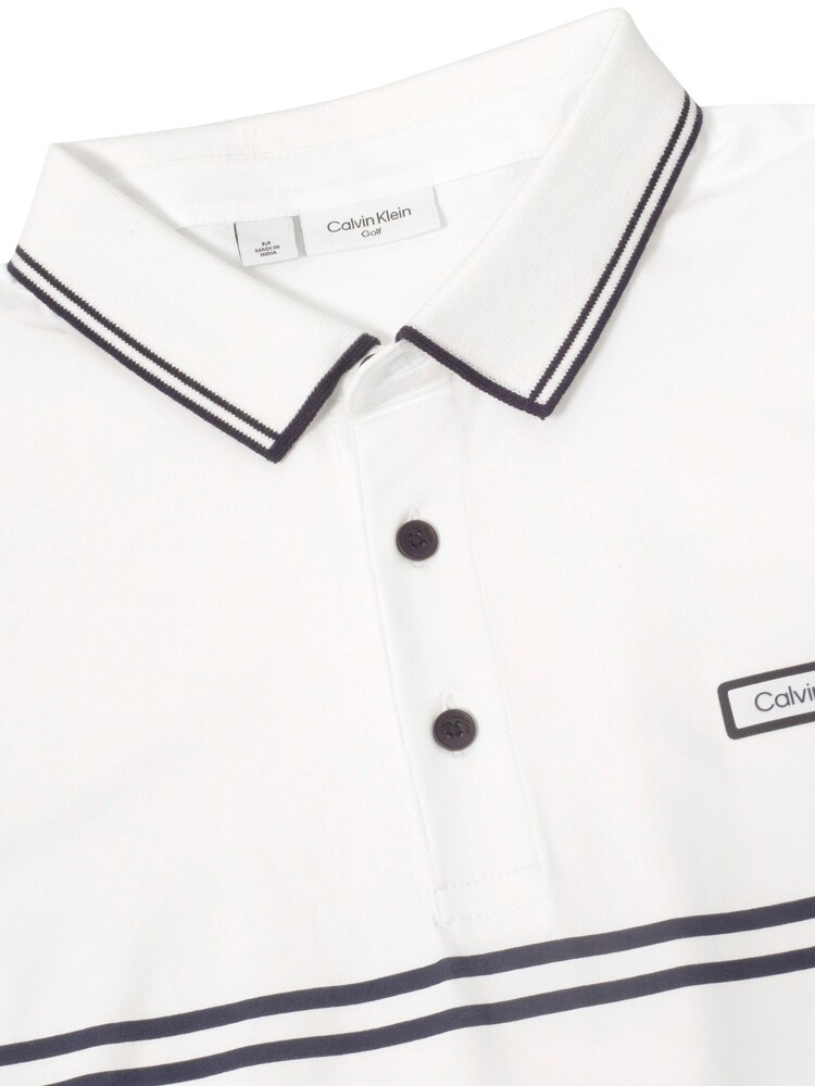 Calvin Klein Golf White Newtown Polo - Image 8 of 8 Calvin Klein Golf White Newtown Polo - Image 8 of 8