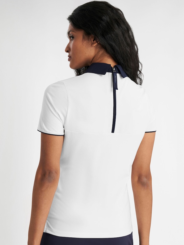 Calvin Klein Golf White Brooke Short Sleeve Polo - Image 2 of 11
