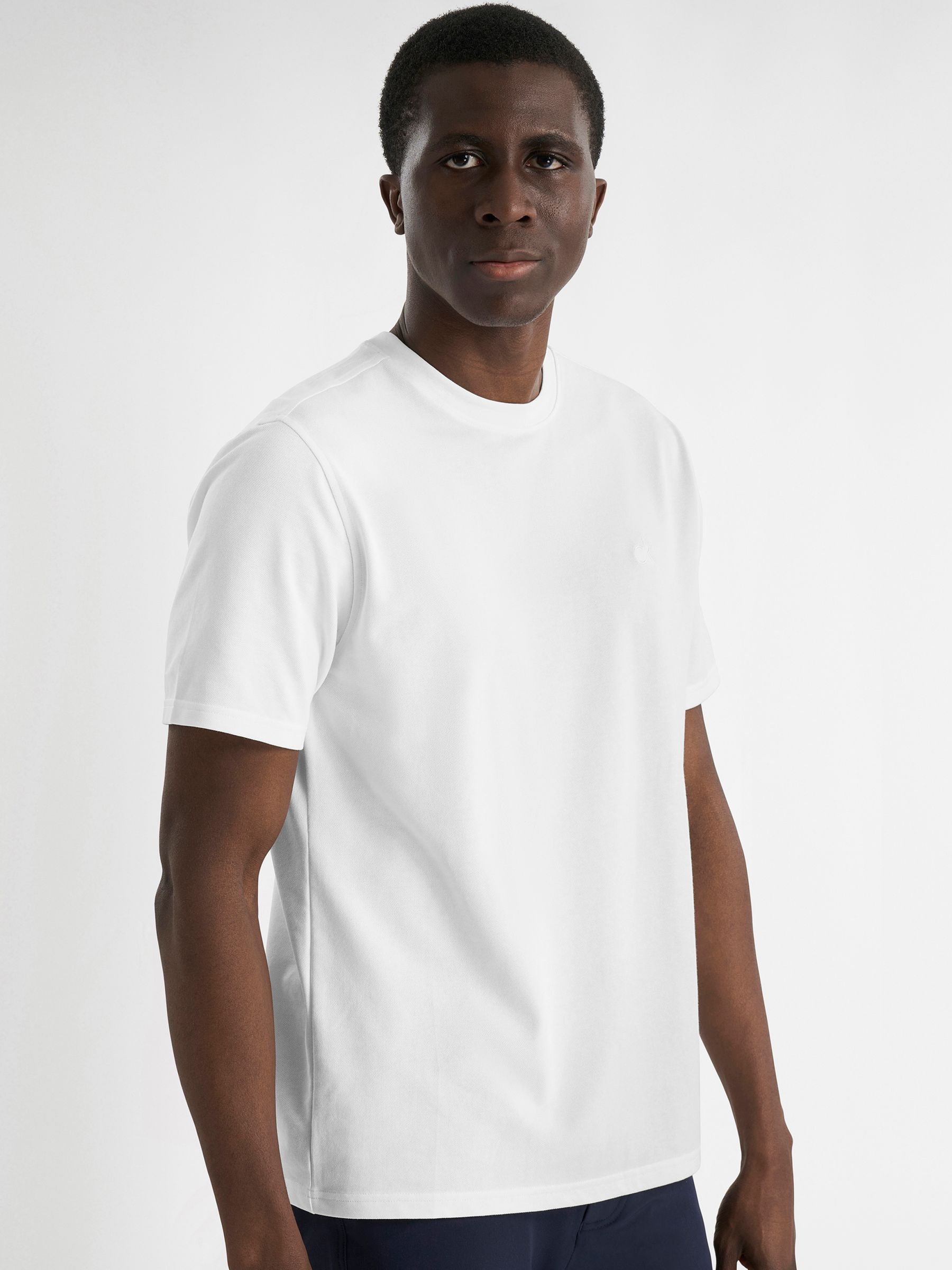 Next：日本 ホワイト - Calvin Klein Golf ユニ Luxe ピケ Tシャツ