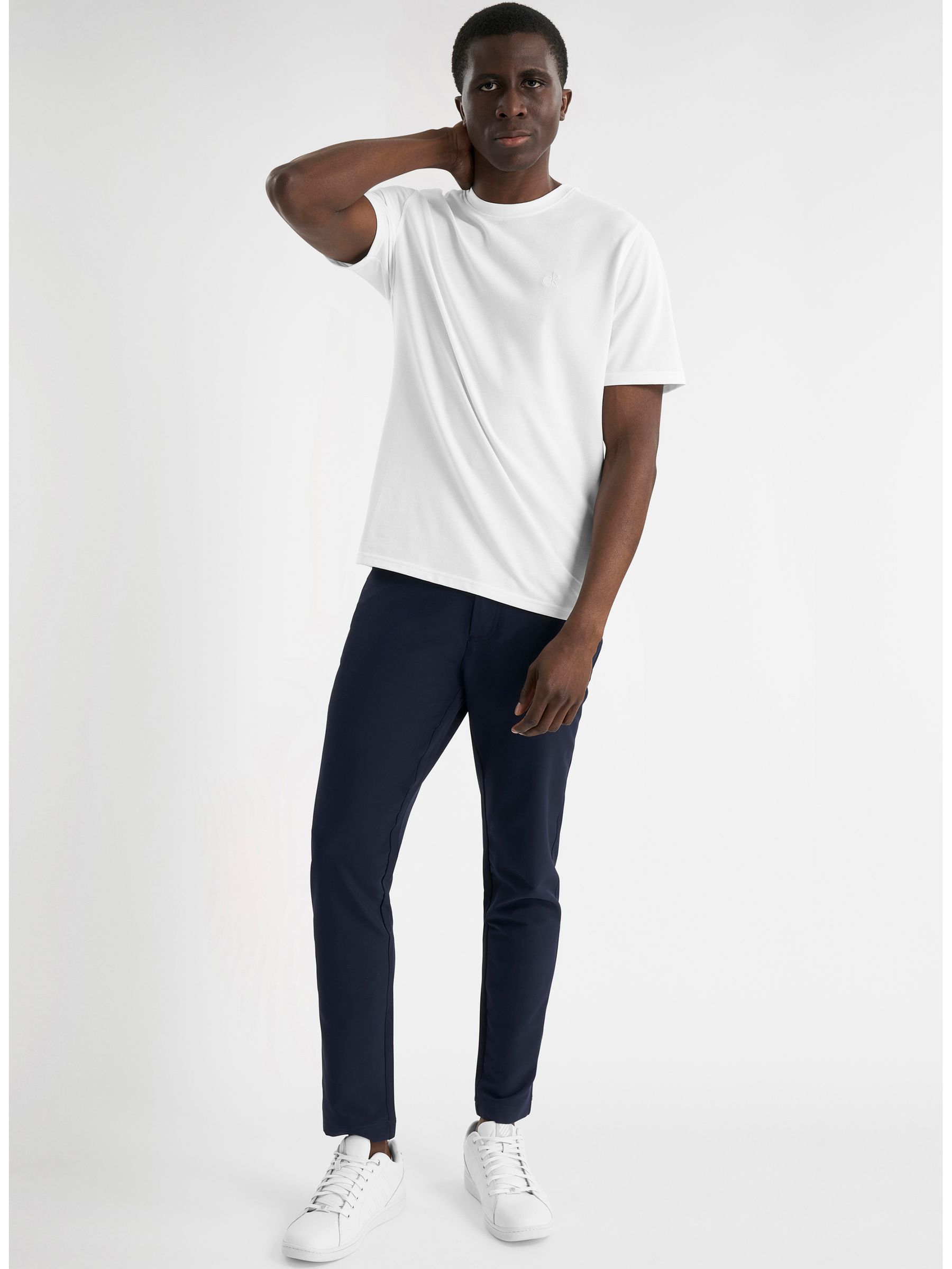 Next：日本 ホワイト - Calvin Klein Golf ユニ Luxe ピケ Tシャツ