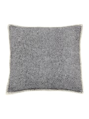 Murmur Storm Grey Ennis 100% Wool Cushion - Image 2 of 3