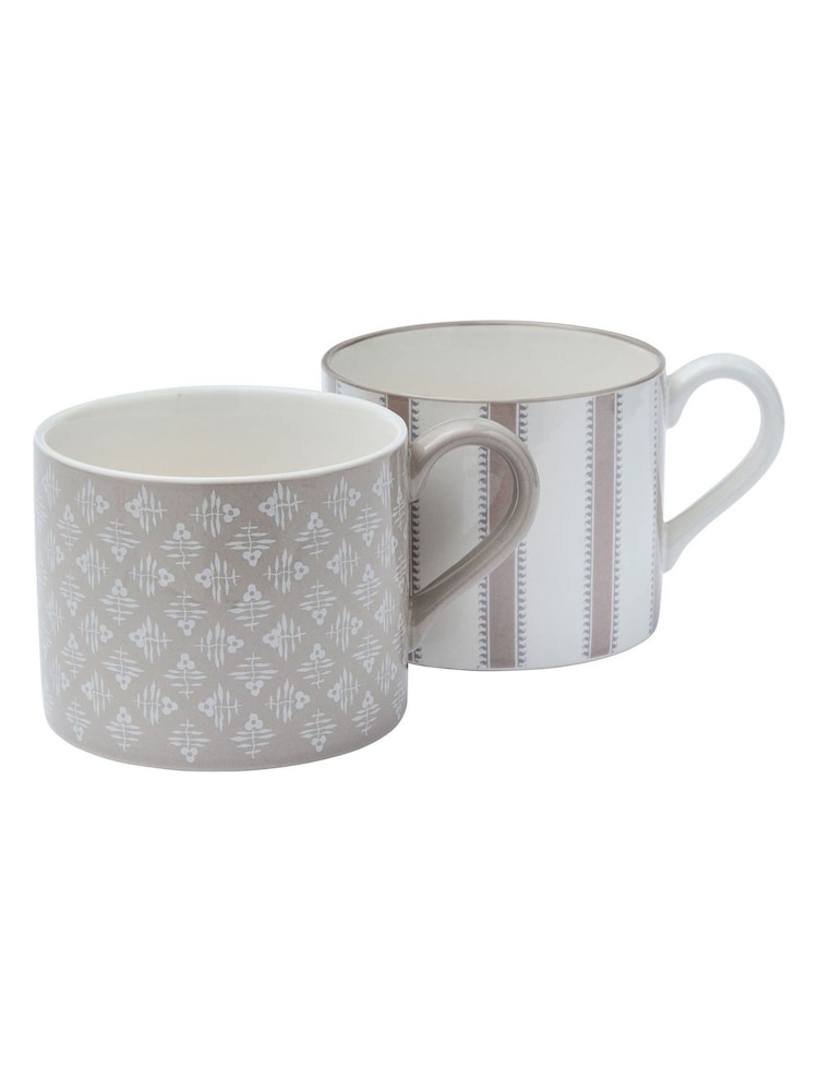 Murmur Set of 2 Linen Mara Mugs - Image 2 of 4 Murmur Set of 2 Linen Mara Mugs - Image 2 of 4