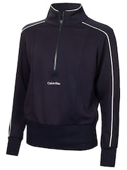 Calvin Klein Golf Blue Quinta Quarter Zip Top - Image 5 of 8