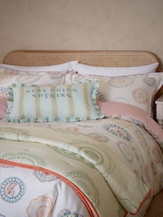 Yvonne Ellen Multi Vintage Plates Cotton Pillowcase Pair - Image 2 of 6