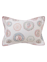 Yvonne Ellen Multi Vintage Plates Cotton Pillowcase Pair - Image 5 of 6