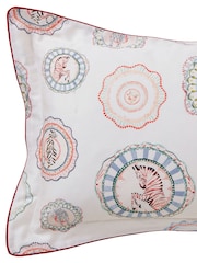 Yvonne Ellen Multi Vintage Plates Cotton Pillowcase Pair - Image 6 of 6