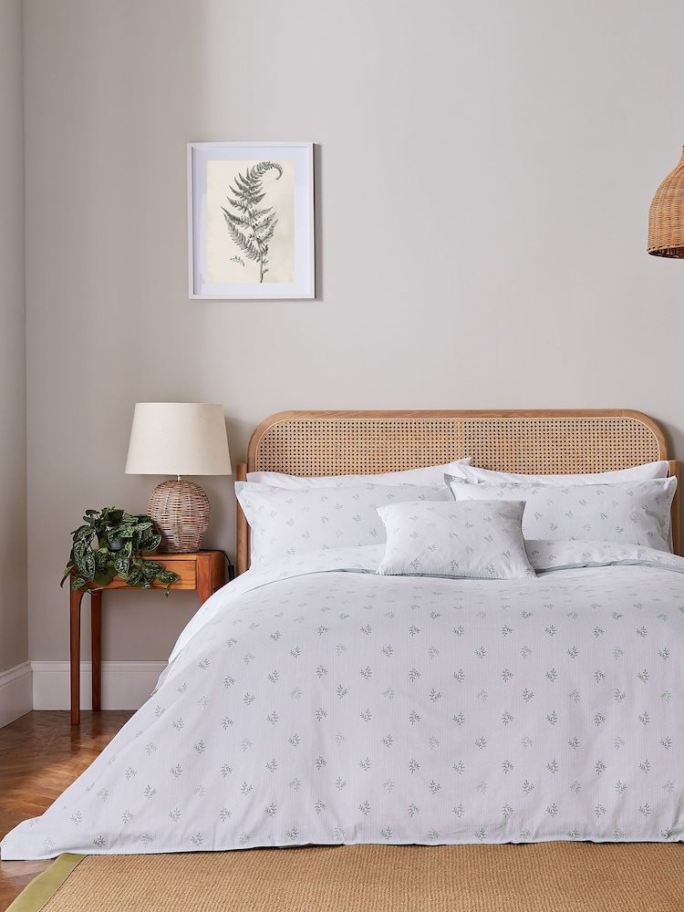 Murmur Sage Thalia 100% Cotton Duvet Set - Image 2 of 6