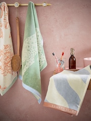 Yvonne Ellen Frosted Lake Signature Stripe Cotton Towel - Image 2 of 3