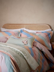 Yvonne Ellen Fresh Sage Vintage Plates Quilted Throw - Image 2 of 4