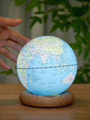 Gingko Light Blue Atlas Globe Mini Lamp - Image 2 of 5