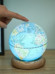 Gingko Light Blue Atlas Globe Mini Lamp - Image 3 of 5