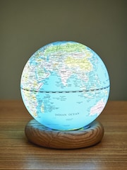 Gingko Light Blue Atlas Globe Mini Lamp - Image 4 of 5