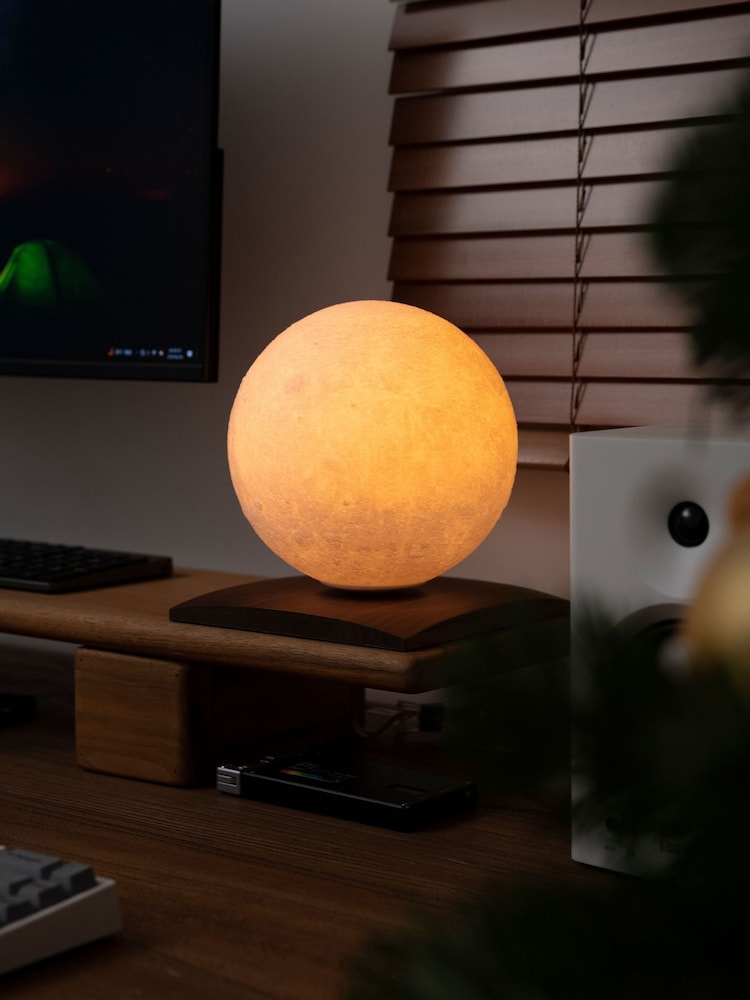 Gingko Walnut Smart Large Luna Spin Lamp - Image 1 of 5 Gingko Walnut Smart Large Luna Spin Lamp - Image 1 of 5