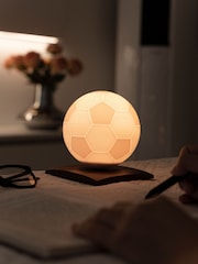 Gingko Walnut Smart Mini Football Spin Lamp - Image 1 of 5