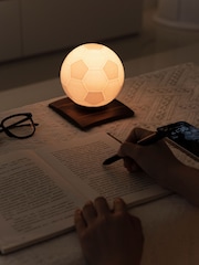Gingko Walnut Smart Mini Football Spin Lamp - Image 3 of 5