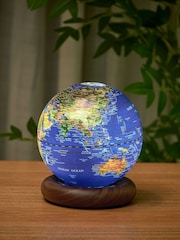 Gingko Dark Blue Atlas Globe Mini Lamp - Image 1 of 5