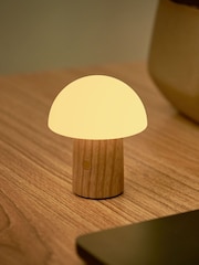 Gingko White Ash Super Mini Alice Mushroom Lamp - Image 1 of 5
