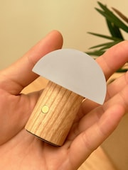 Gingko White Ash Super Mini Alice Mushroom Lamp - Image 4 of 5