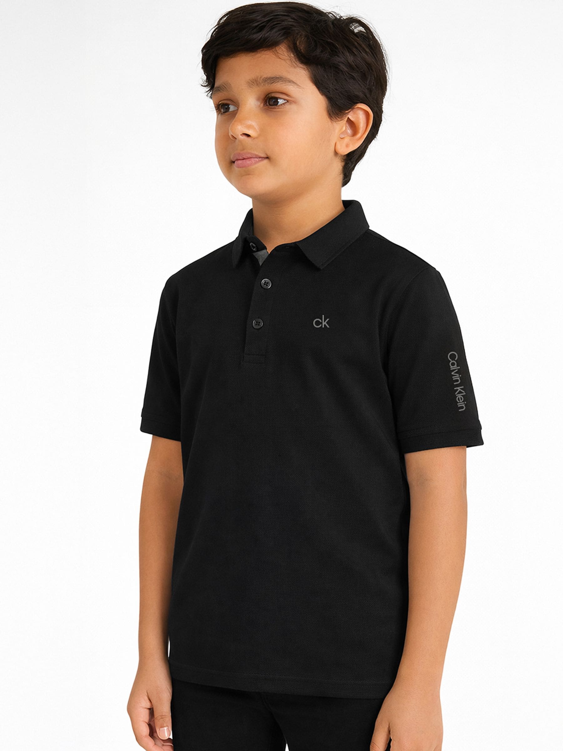 トップス KDG POLO LS SHIRT BLACK Buy Calvin Klein Golf Black Junior Uni Polo Shirt from Next Romania
