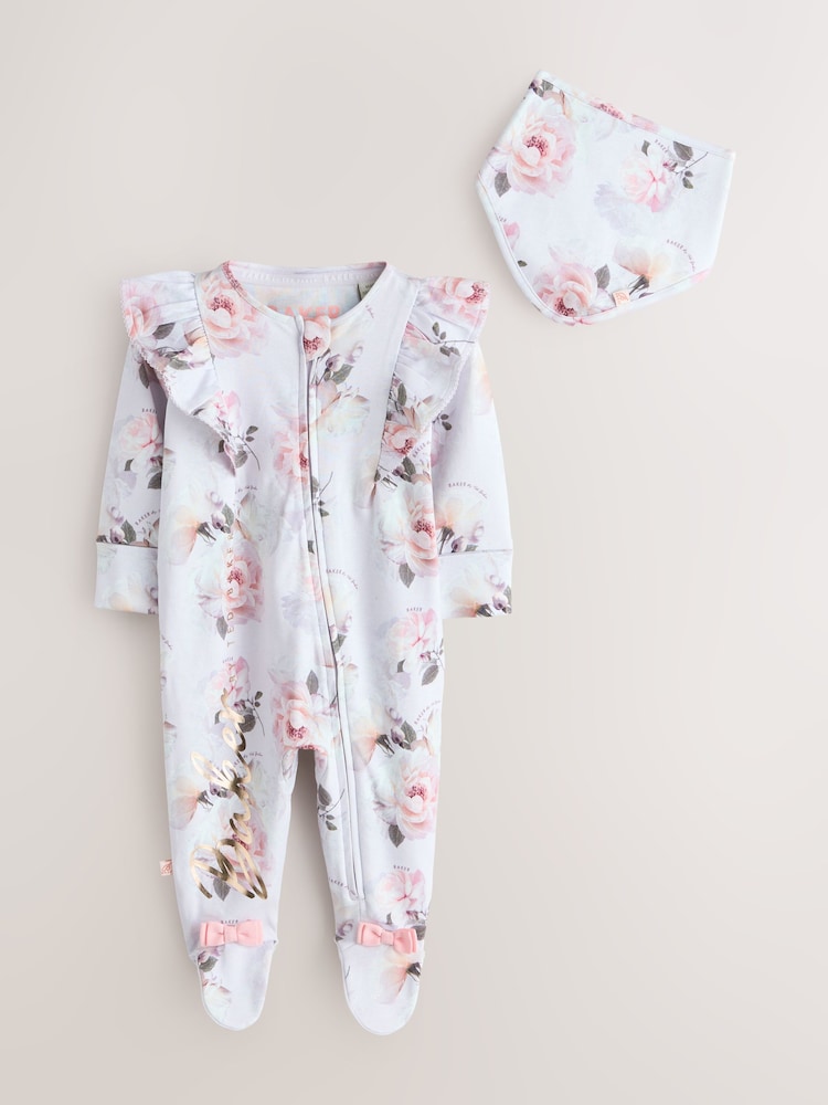 Baker by Ted Baker 2 Pieces Rüschen-Schlafanzug & Bibs-Set - Bild 1 von 8