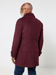 Joe Browns Purple Contrast Lined Military Coat - Image 4 of 8