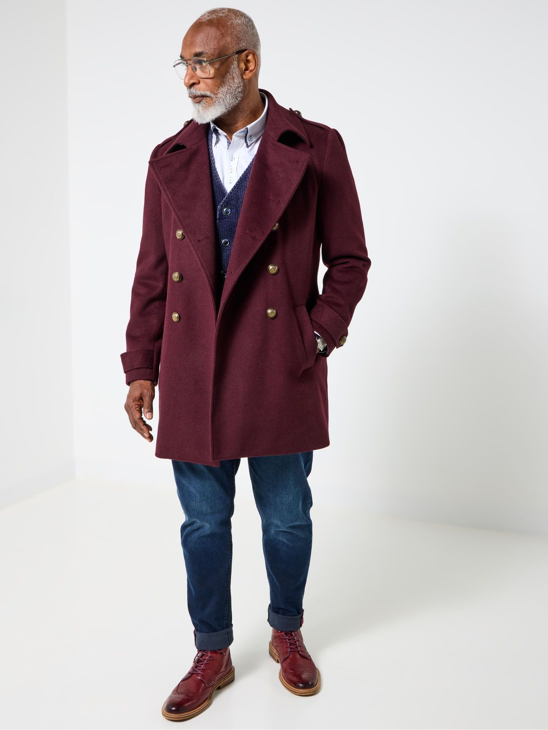 Buy Joe Browns Purple Contrast Lined Military Coat from Next France