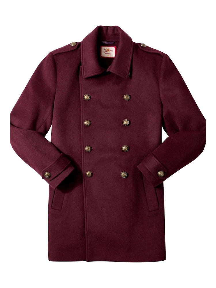 Joe Browns Purple Contrast Lined Military Coat - Image 8 of 8