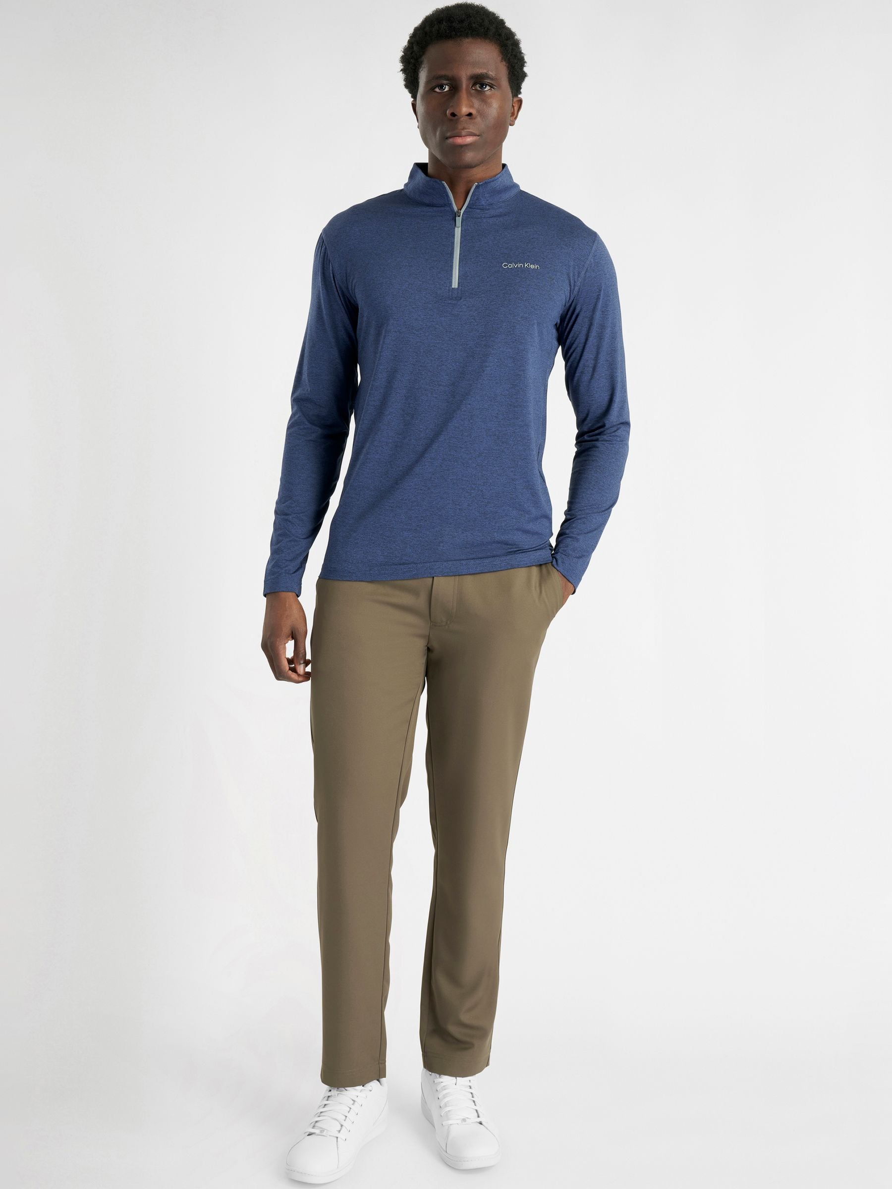 Buy Calvin Klein Golf Blue Newport Quarter Zip T-Shirt from Next USA