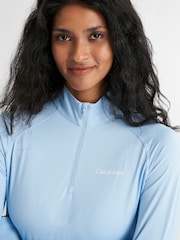 Calvin Klein Golf Blue Dakota Quarter Zip Top - Image 4 of 9