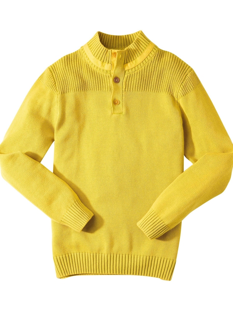 Joe Browns Green Acid Wash Funnel Knit Top - Image 5 of 5