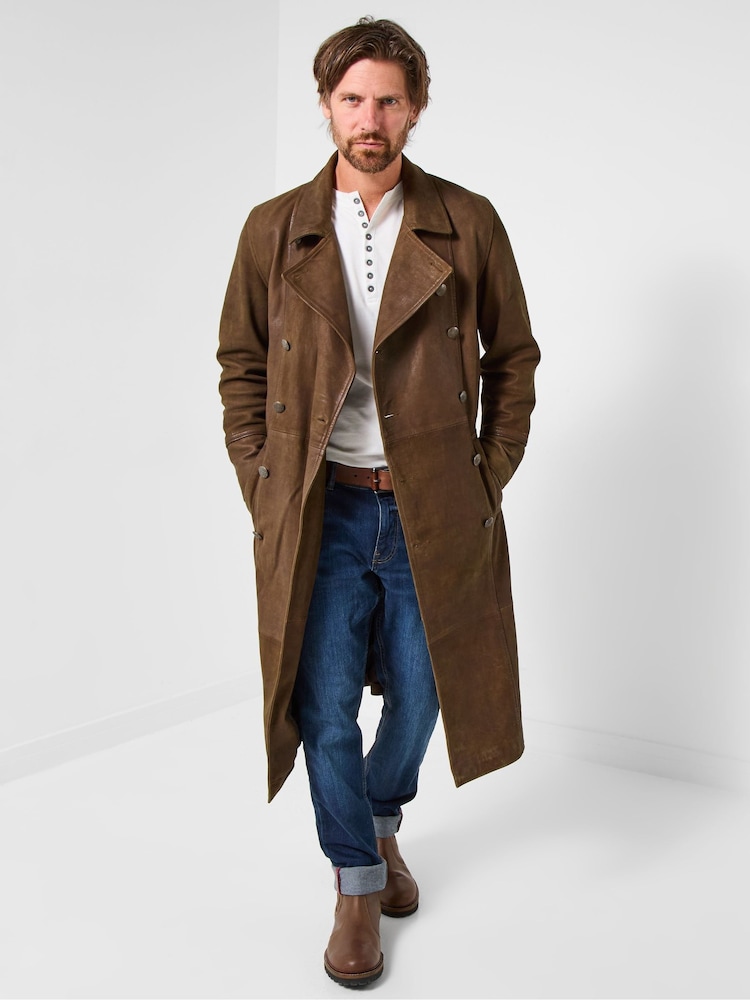 Joe Browns Brown Classic Military Overcoat - Image 2 of 8 Joe Browns Brown Classic Military Overcoat - Image 2 of 8