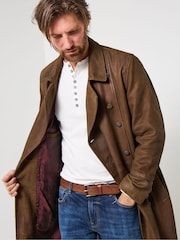 Joe Browns Brown Classic Military Overcoat - Image 3 of 8