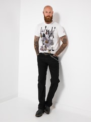 Joe Browns White Guitar Graphic T-Shirt - Image 3 of 5