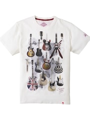 Joe Browns White Guitar Graphic T-Shirt - Image 5 of 5