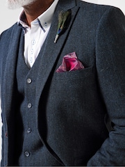 Joe Browns Blue Handsome Herringbone Blazer - Image 3 of 7